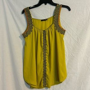 THML Sleeveless Yellow Blouse